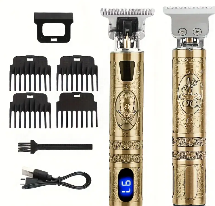 Máquina Cortapelo 6 en 1 | Motor 6000RPM + Batería 1200mAh – 90 Minutos de Autonomía